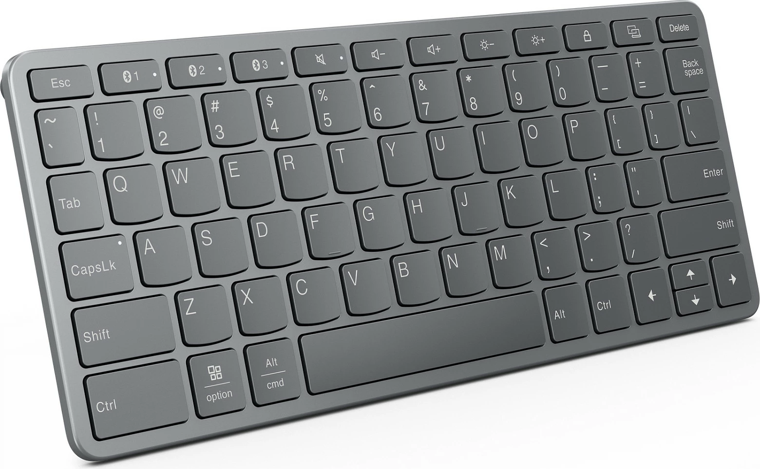 Tastierë wireless Lenovo Multi-Device, Luna Grey, USB Type-C