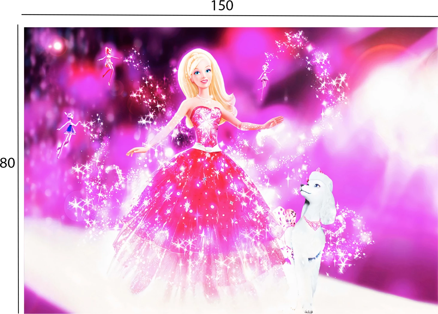 Qilim për fëmijë, ngjyrë rozë ΗΜ7678.05, 80x150 cm