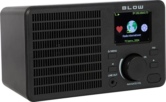 Radio interneti portative BLOW RI1, Mono, Bluetooth & WiFi, E zezë