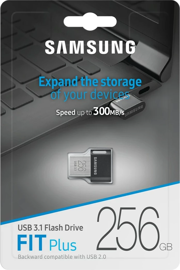 USB flash drive Samsung MUF-256AB, 256 GB, USB 3.2 Gen 1, Gri/Argjend