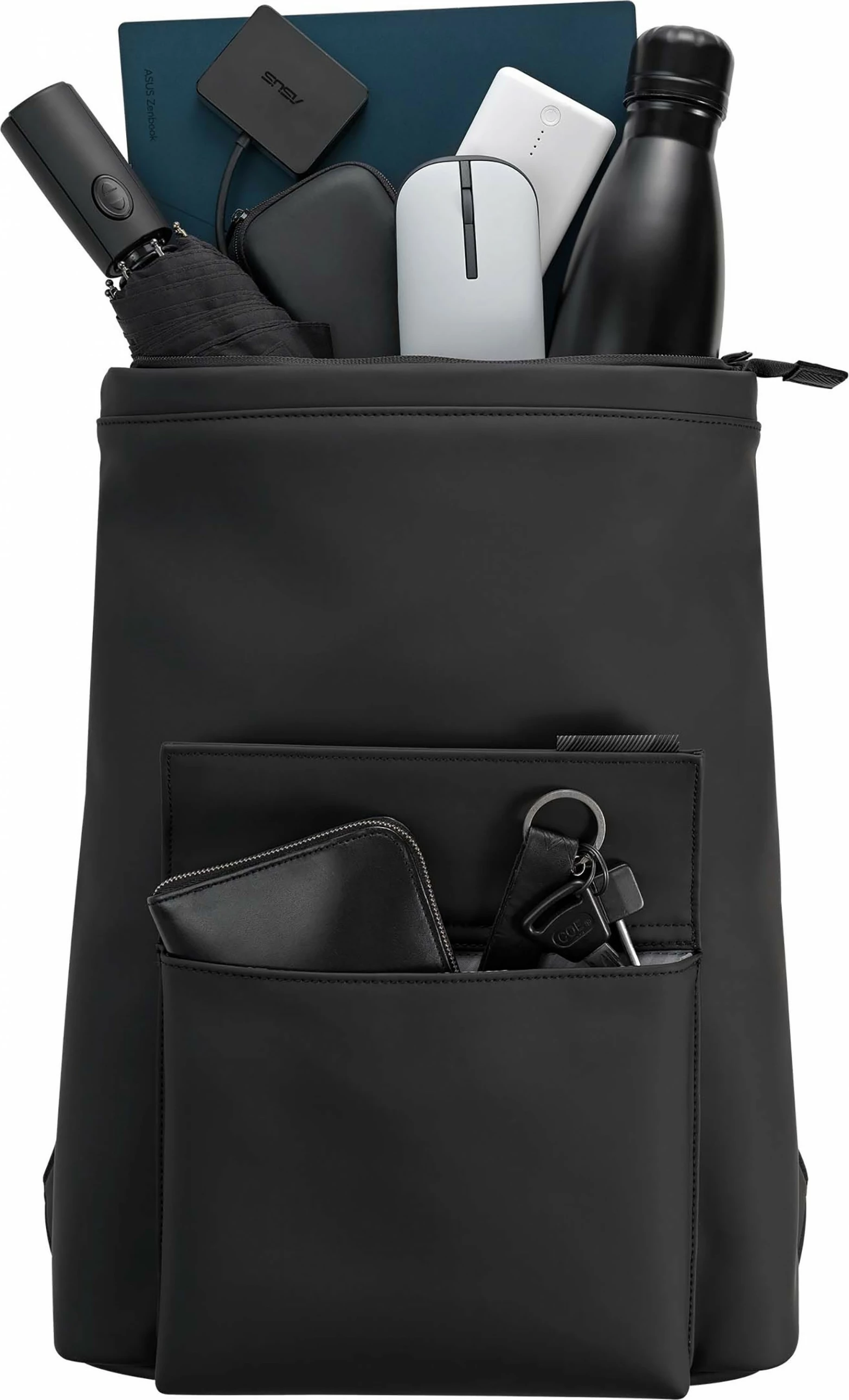 Çantë shpine ASUS Vigour 16", 40.6cm, minimalist, rezistente ndaj ujit, e zezë