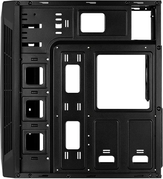 Kasë AeroCool SPLIT RGB, Midi Tower, ATX/Micro ATX/Mini ITX, e zezë