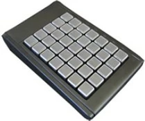 Tastierë mini Cherry AK-S100-UW-B/35, 35 taste të programueshme, USB, e zezë/argjendtë