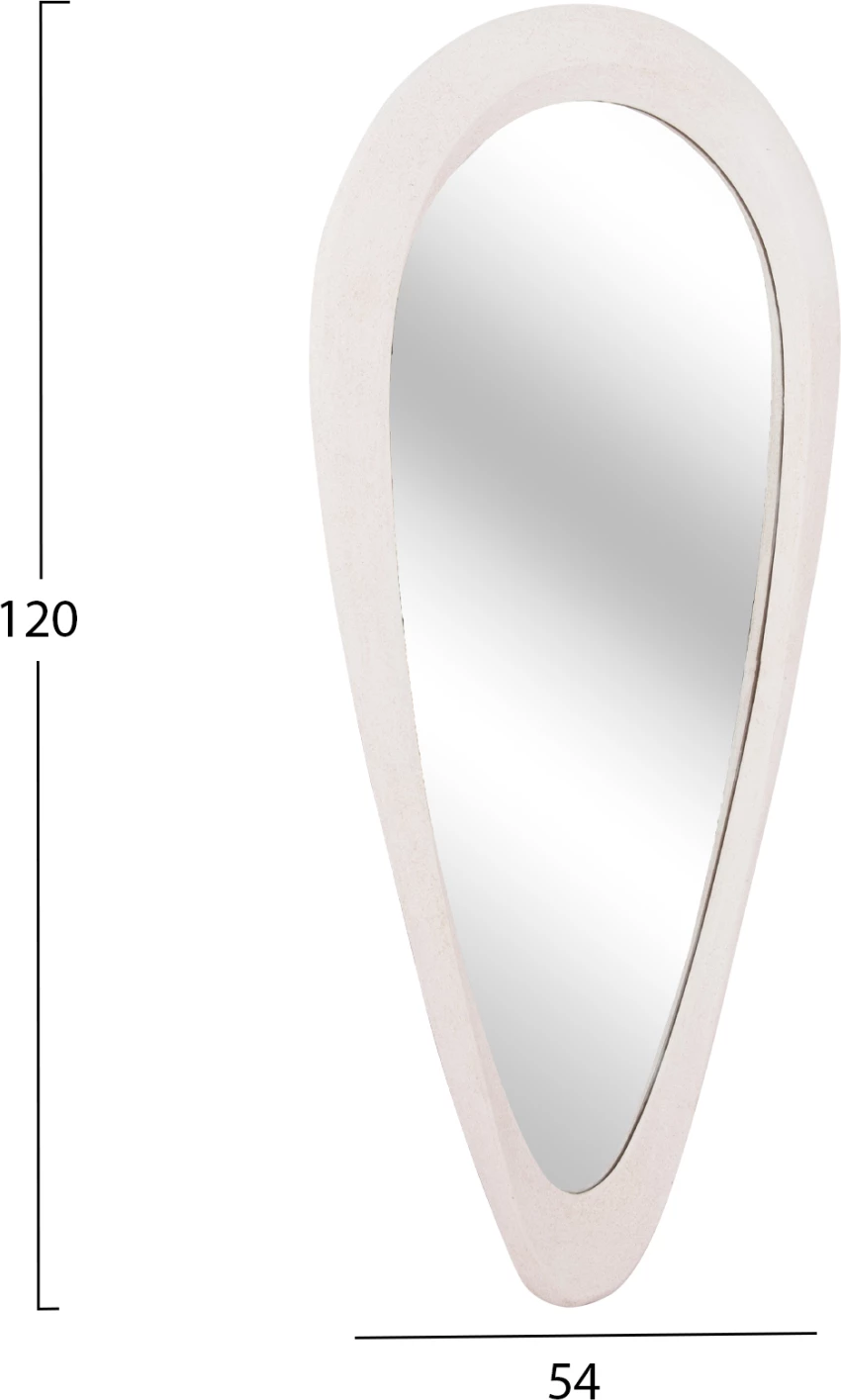 Pasqyrë muri SANTORINI FH4512 MDF ngjyrë e bardhë 54x3,5x120Hcm.