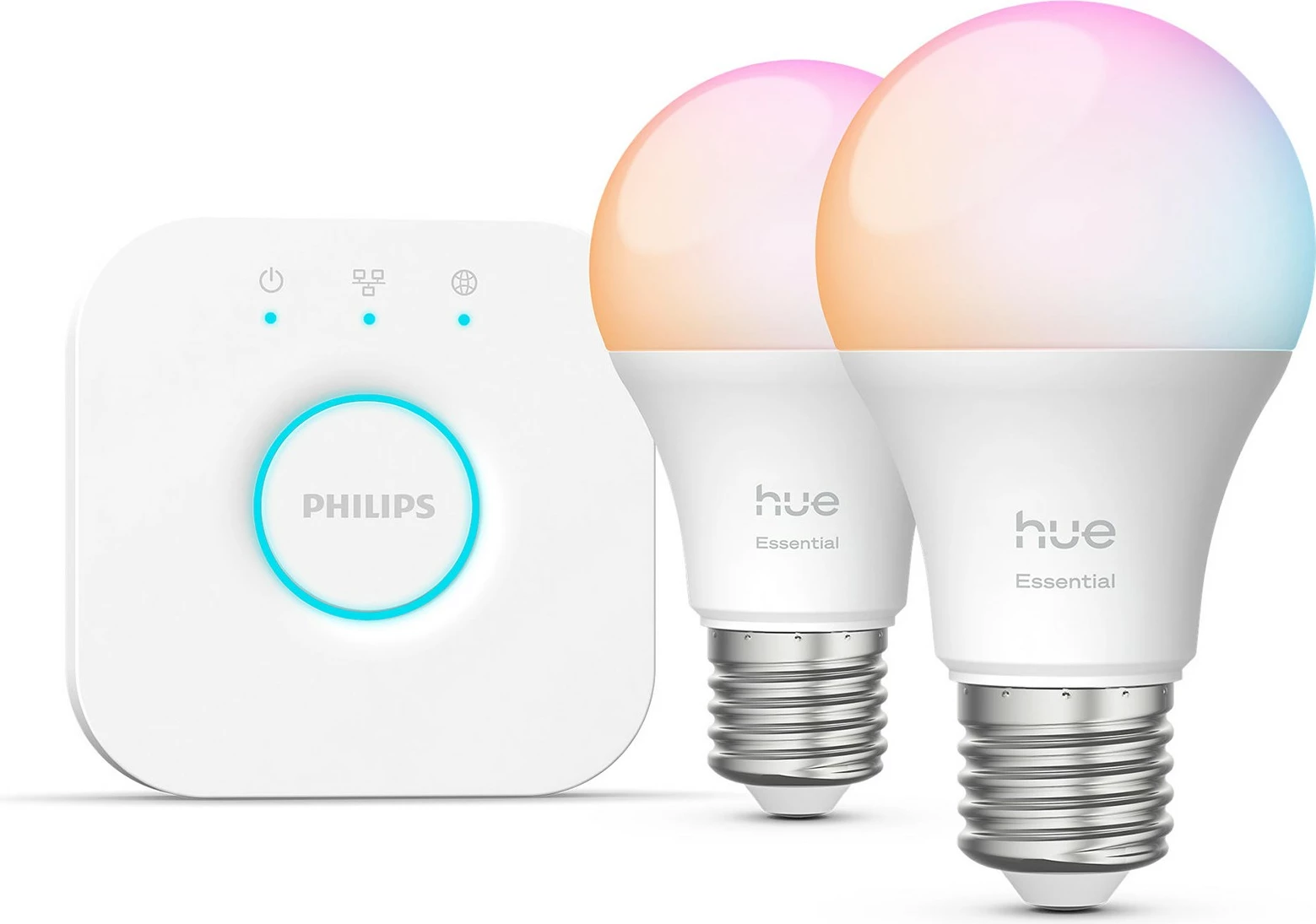 Set ndriçimi i mençur Philips Hue Starter Kit Essential E27 2P + V2 bridge