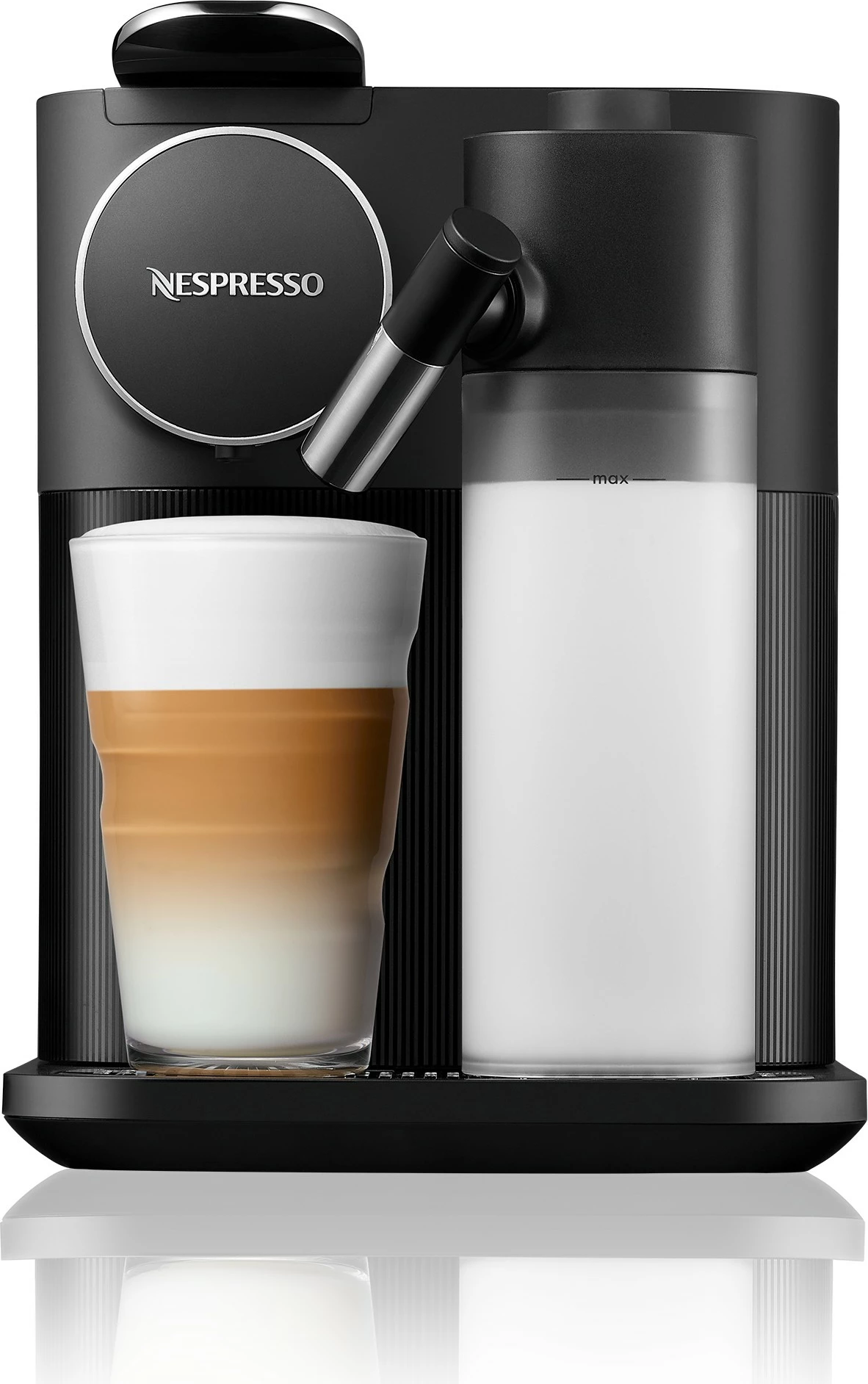 Aparat kafeje kapsula DeLonghi Nespresso Lattissima Gran EN 640.B, 1L, e zezë