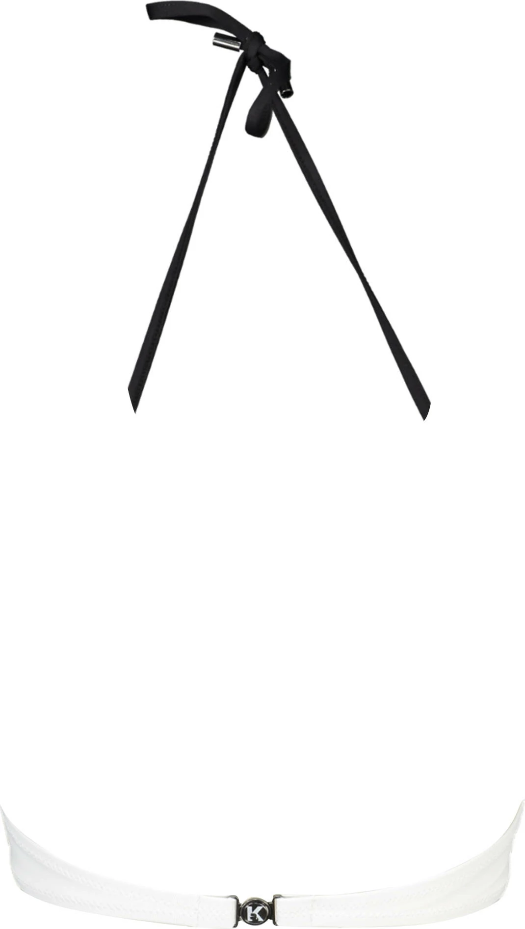 Bikine top KARL LAGERFELD BEACHWEAR femra, të bardha