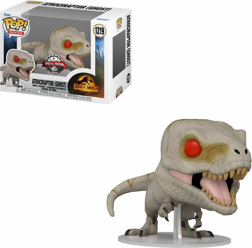 Figurë koleksionuese Funko Pop Movies JW3 Atrociraptor (Ghost)