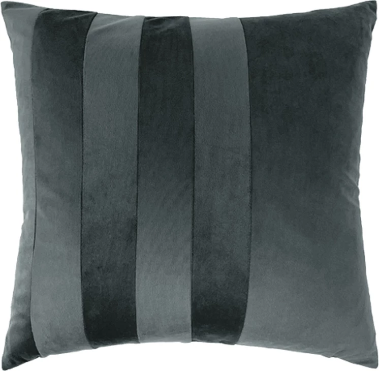 Jastëk dekorativ Seri, kadife, ngjyrë gri, 45x45cm