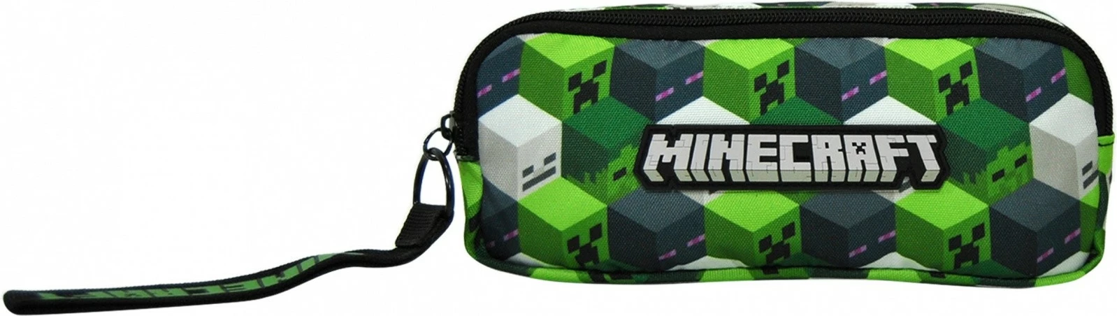 Mbështjellës lapsash Minecraft Kids Euroswan MCBAM010, poliestër, drejtkëndor, gjelbër/zi