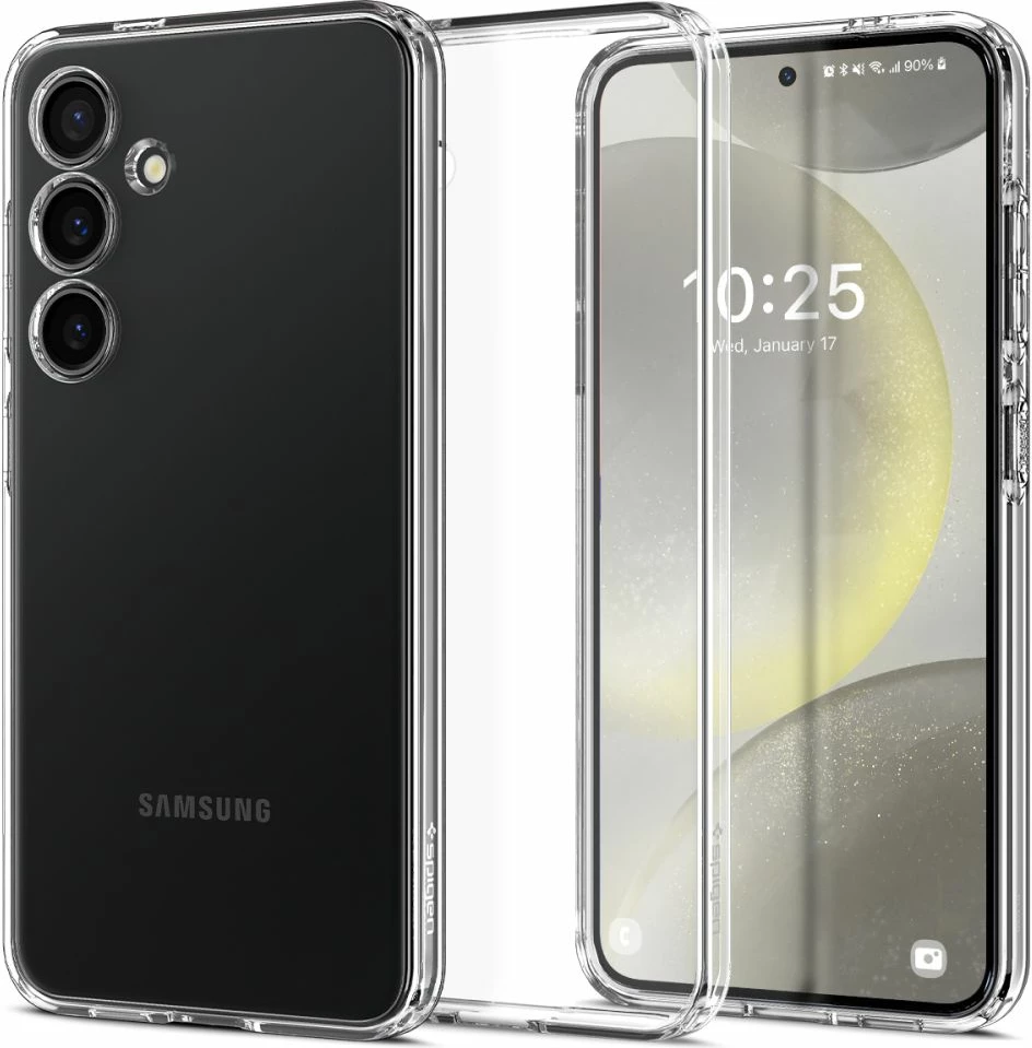 Mbështjellës Spigen Liquid Crystal për Samsung Galaxy S24, Transparent