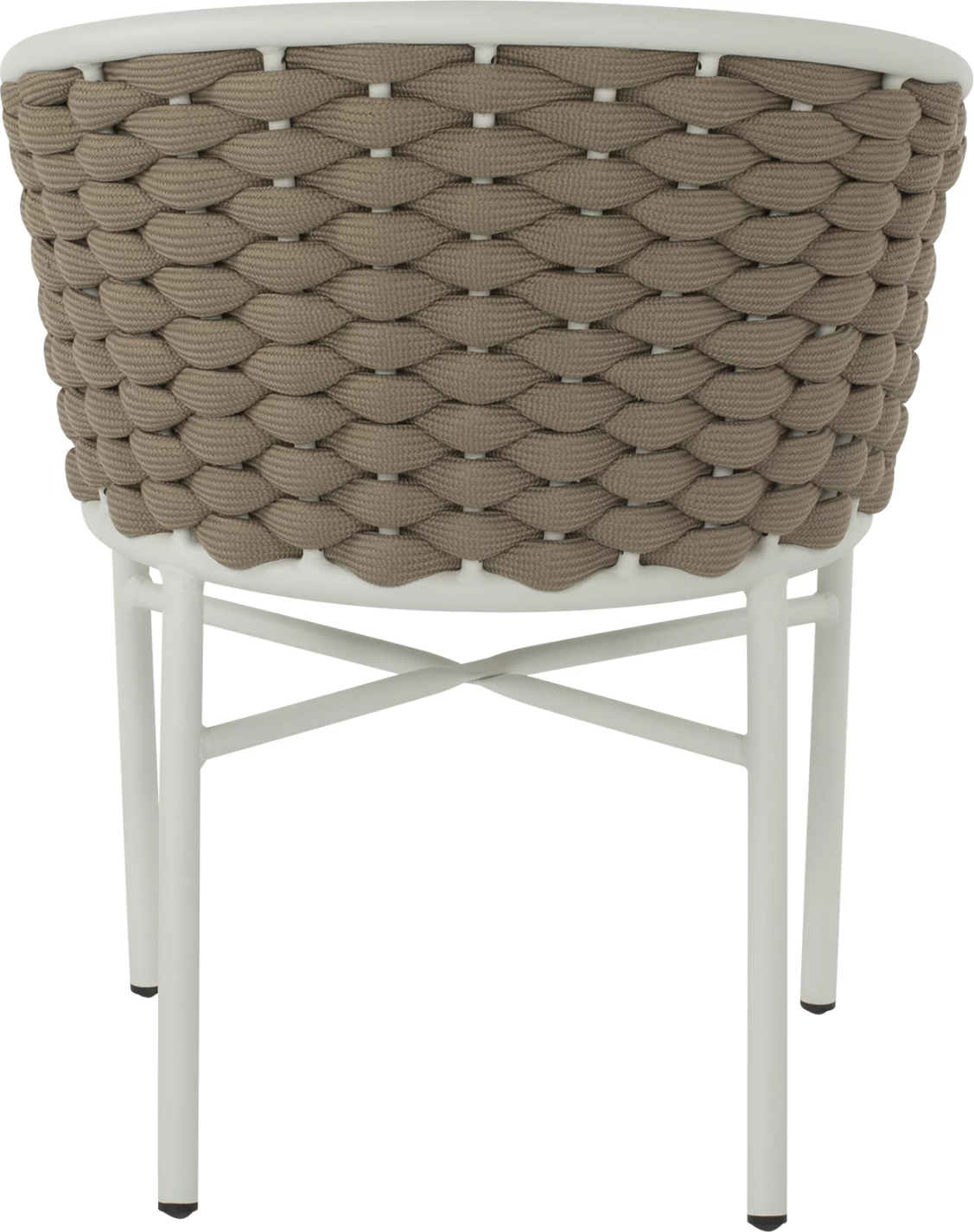 Karrige alumini FH5859.02, e bardhë dhe beixh me litar shkumë