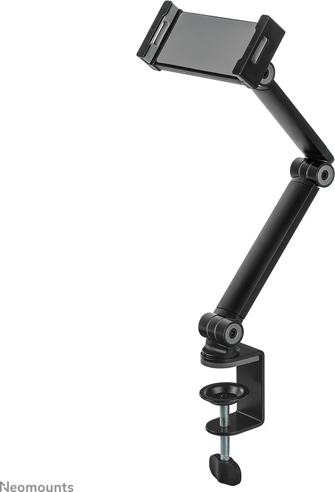 Mbajtës tavoline tabletë Newstar Neomounts, 3 pika rrotullimi, 4.7-12.9 inç, kapëse, e zezë