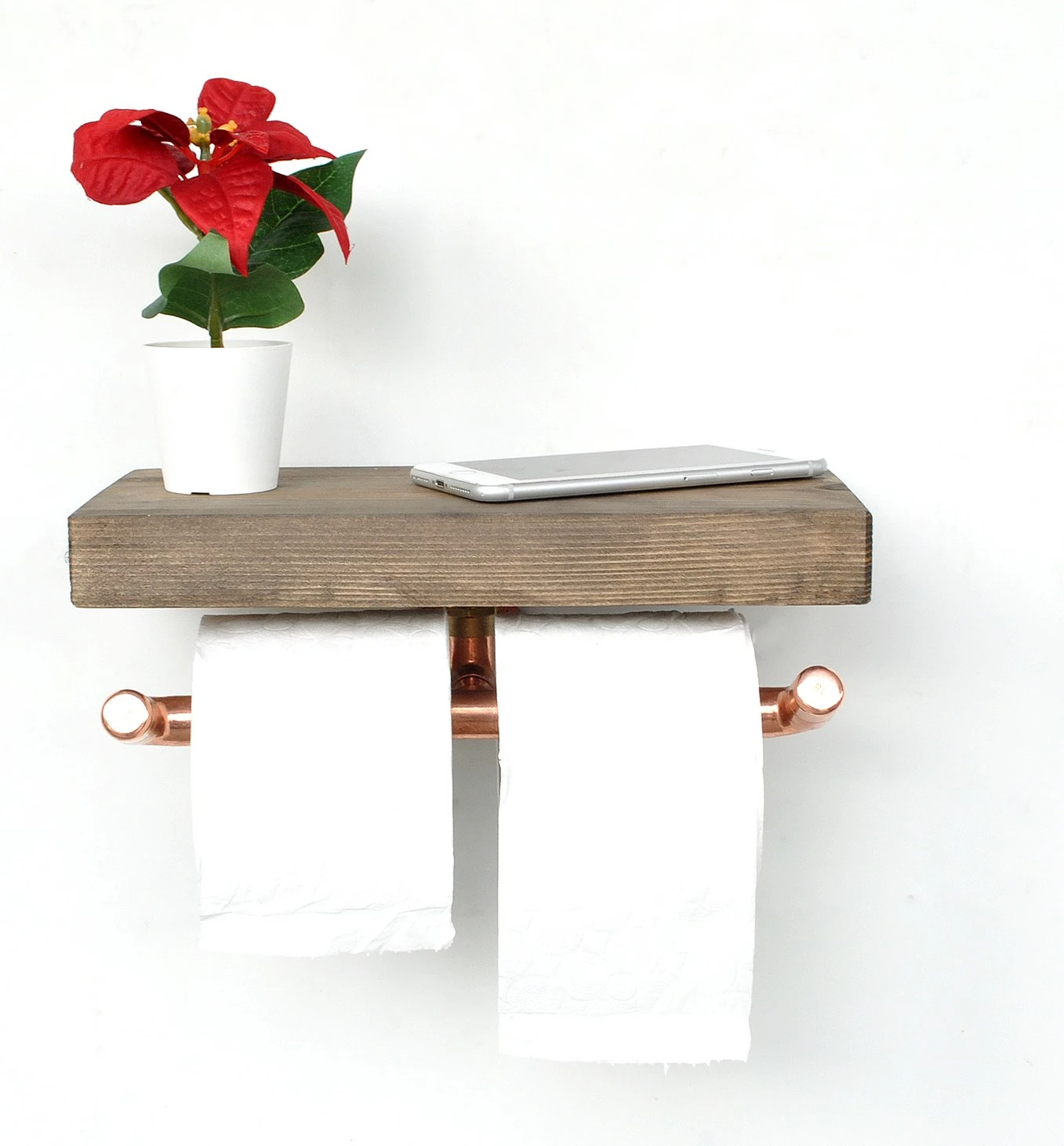 Raft muri me tub bakri, ngjyrë ari roze dhe arre, Hanah Home Cop018