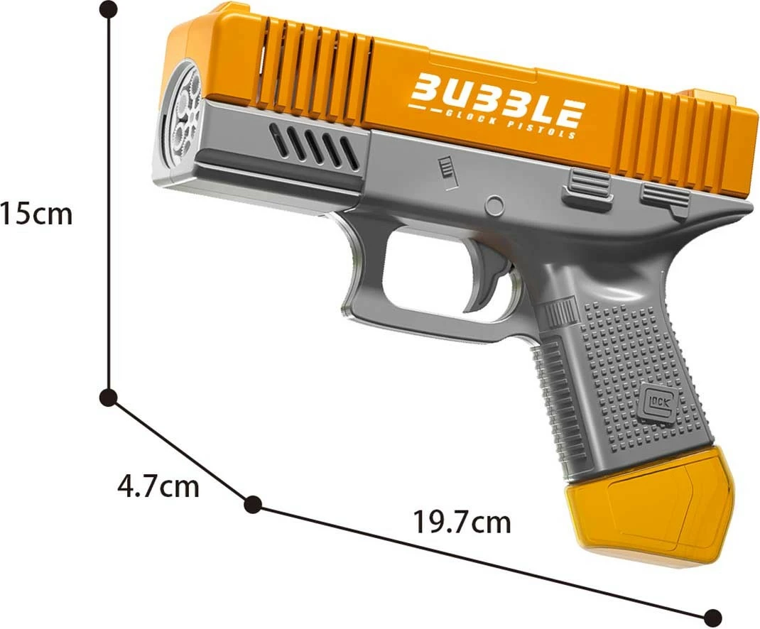 Pistoletë flluskash Madej 011728, plastikë, me lëng flluskash, ngjyra të përziera