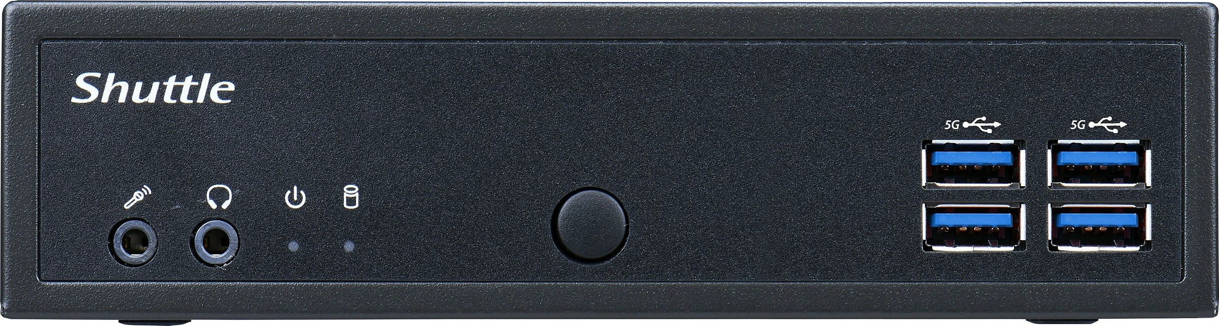 Kasë Shuttle XPC slim DL30N, Intel N100, DDR5, 2x LAN, fanless, 1.35L, e zezë