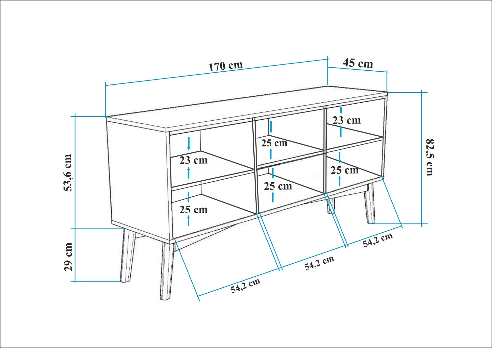 Set tavoline me karrige dhe konsol, zgjatshme, 6 pjesë, Skye Decor, Vina 01 1053, ngjyrë Atlantic Pine, antracit