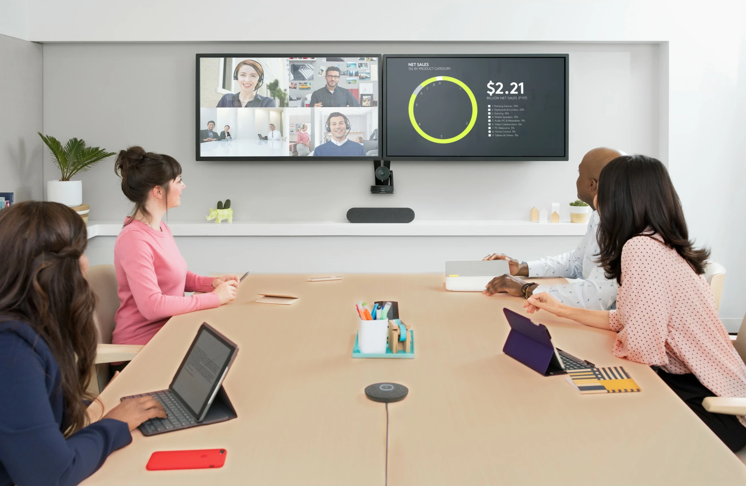 Sistem video konferencash Logitech Rally, 4K Ultra HD, 15x, Zi
