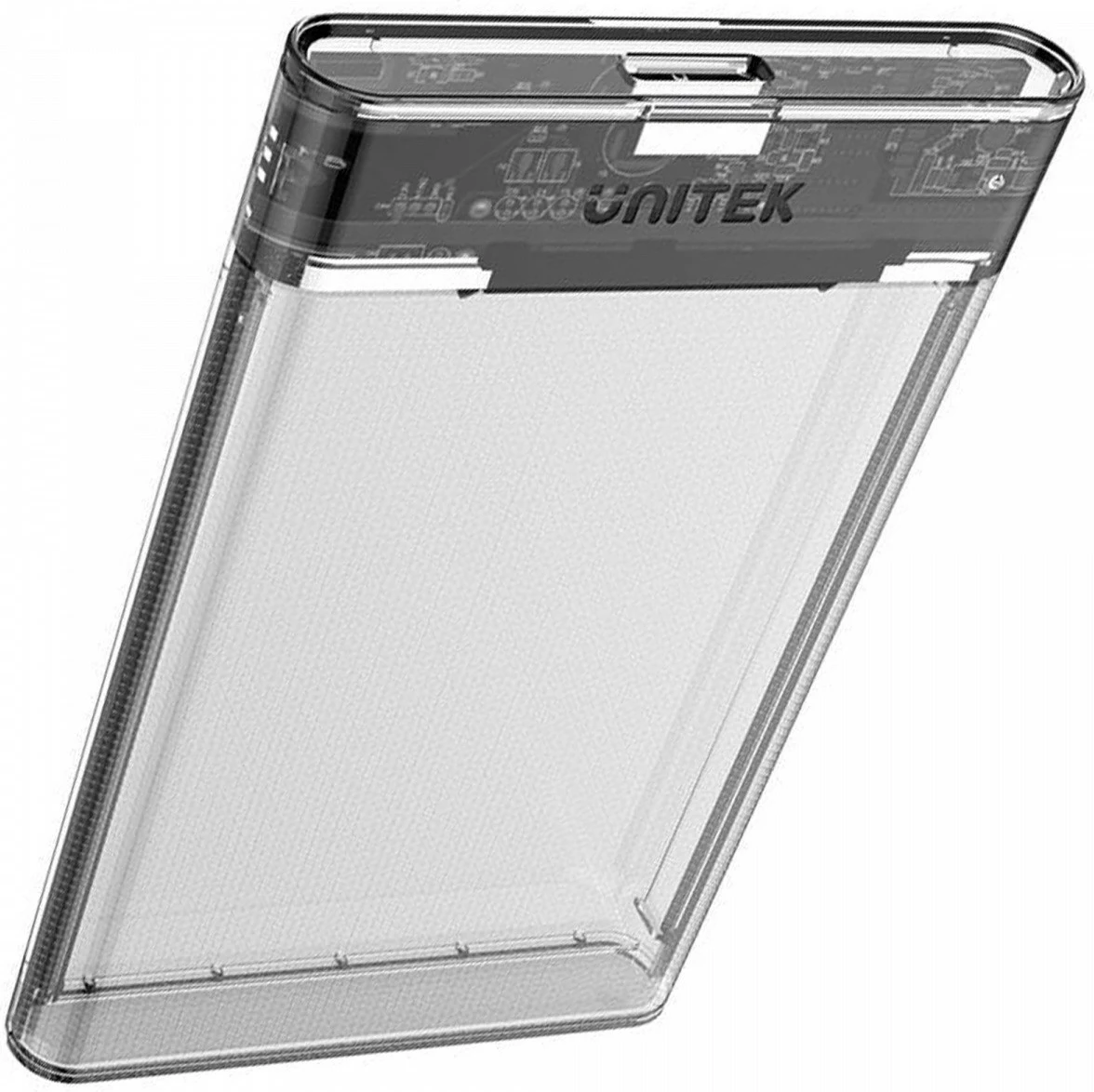 Kasë Unitek S1103A për HDD/SSD 2.5", USB 3.1, Transparent