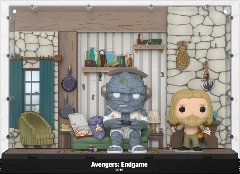 Figurinë vinyl Funko POP! Moment Deluxe Marvel "Thor’s House" #05 (Miek/Korg/Thor)