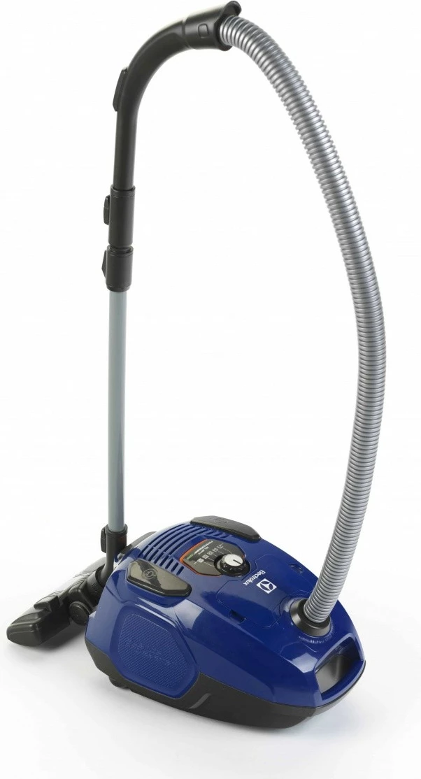 Lodër fshesë me korent Klein Electrolux 6870, plastikë, për fëmijë, Kaltër