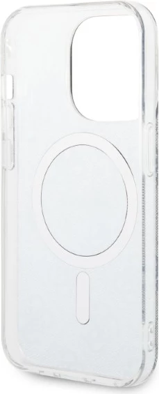 Set mbështjellës Guess GUBPP14XH4EACSB me karikues wireless për iPhone 14 Pro Max 6.7", blu