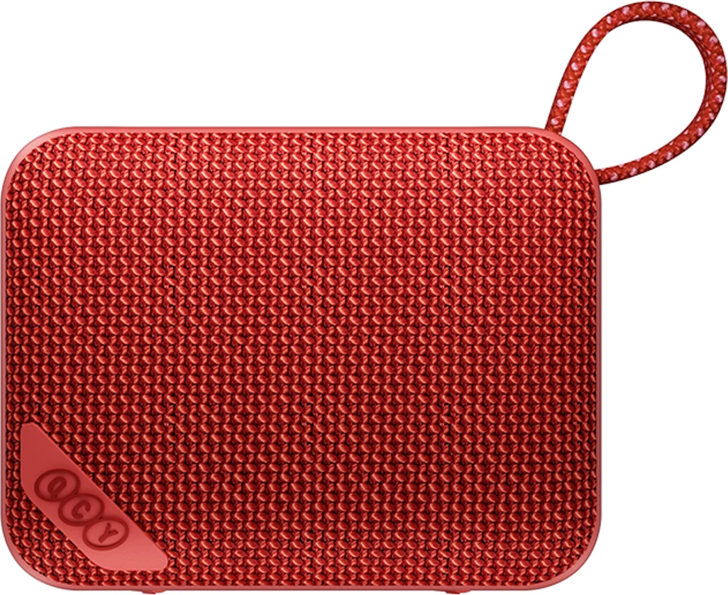 Altoparlant Bluetooth QCY SP2, 5 W, Bluetooth 5.3, IP67, RGB, TWS Stereo, microSD, 1000 mAh, i kuq
