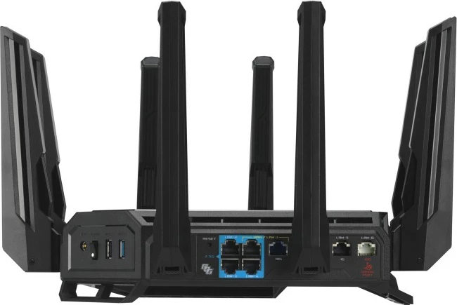 Router Asus ROG Rapture GT-BE19000, tri-band, 8 antena, WiFi 7, i zi