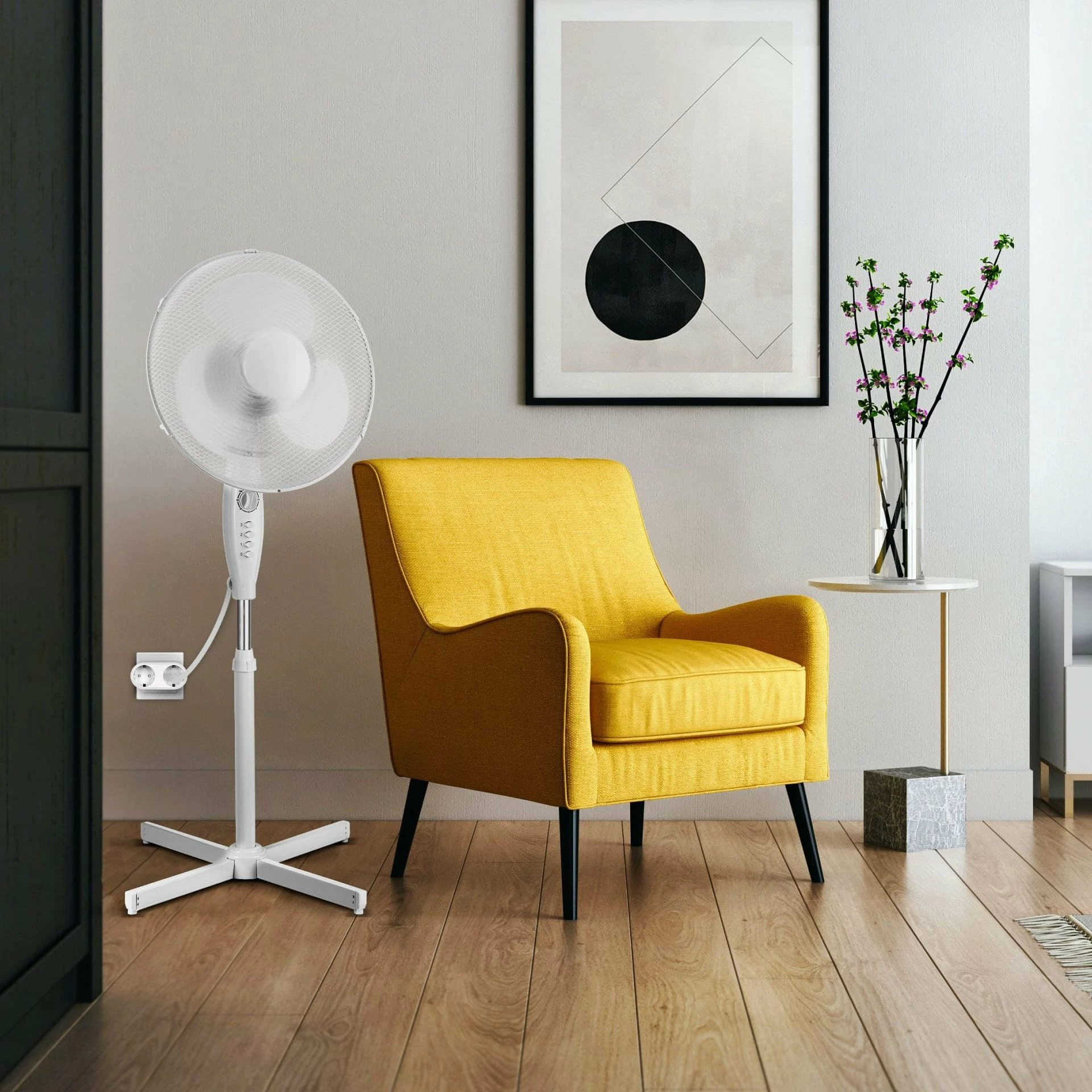 Prizë smart WiFi e dyfishtë Kruger&Matz Connect P5 Tuya, 16A/3680W, e bardhë