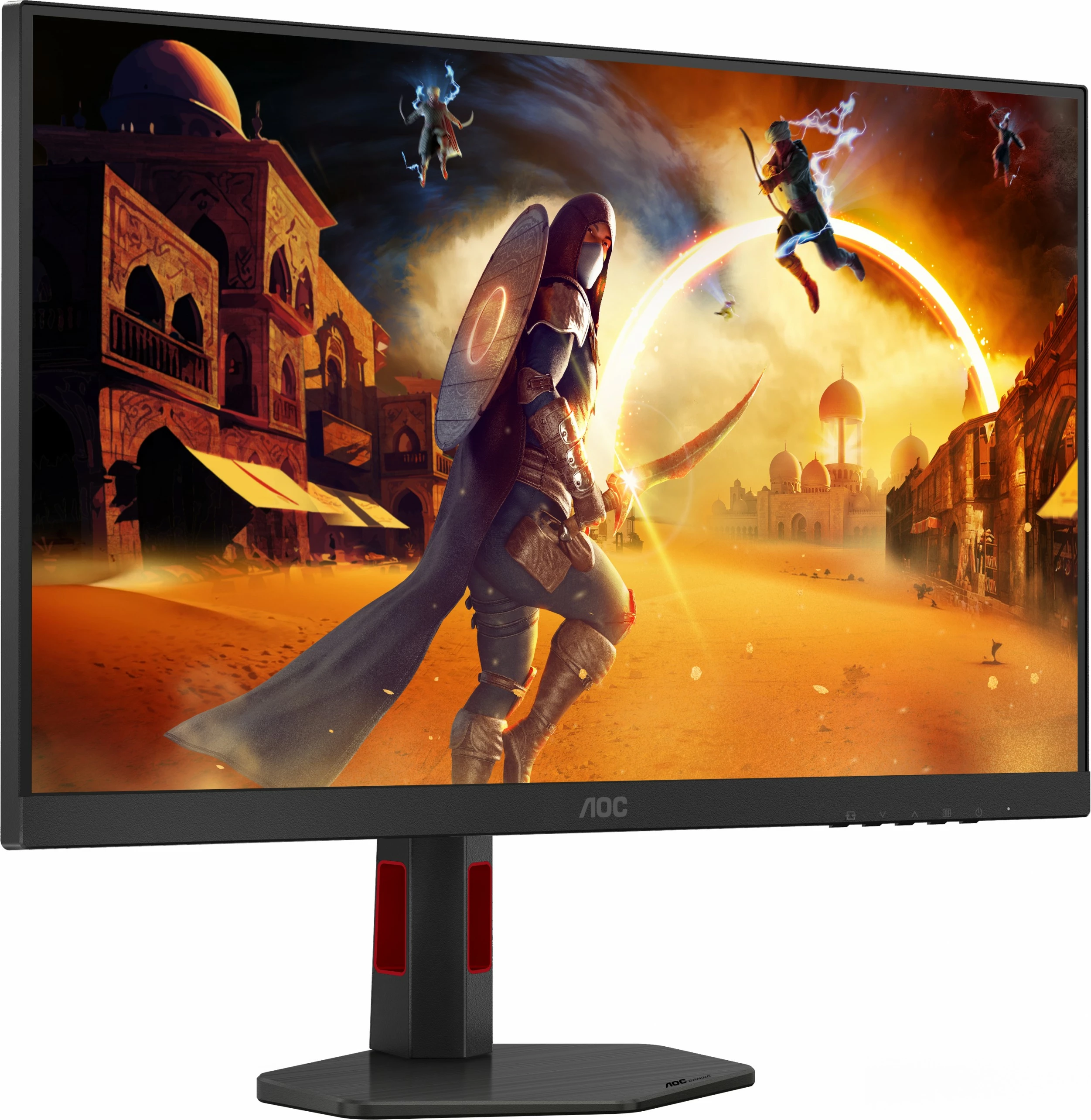Monitor AOC U27G4R 27 inç IPS HDMI 2.1 DisplayHDR 400, zi/kuqe