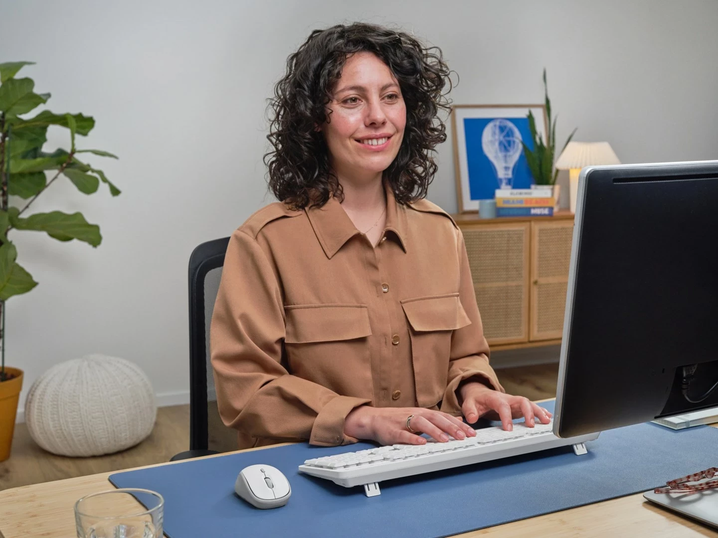 Set tastierë me maus Trust Ody II, Wireless, QWERTY US, Bardhë