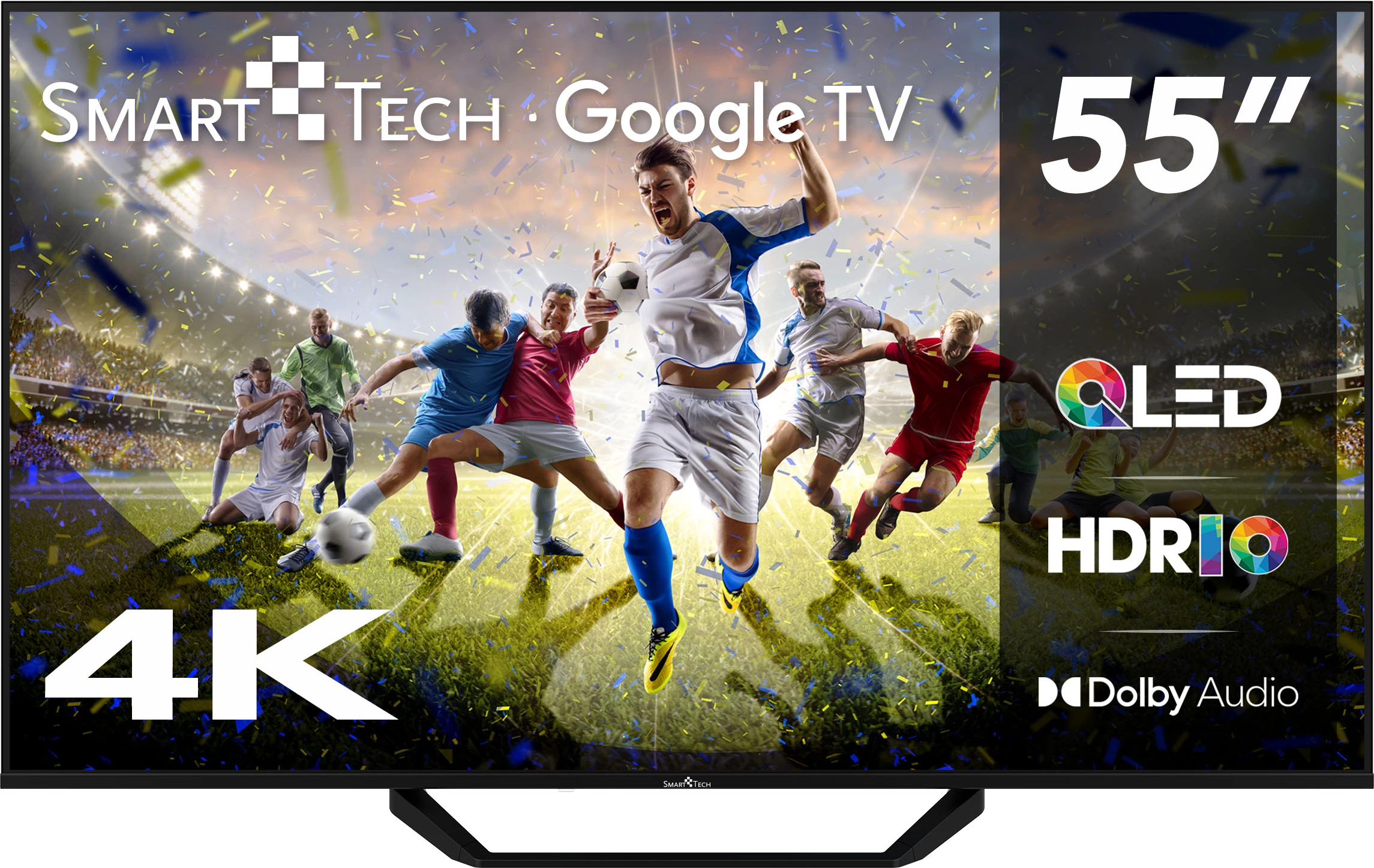 Smart TV SmartTech 55QG06K2 55\" QLED 4K Google TV 5.0 HDR, i zi