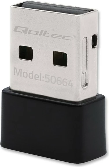 Adapter Wi-Fi mini USB Qoltec 50664, 650Mbps, AC Standard, i zi