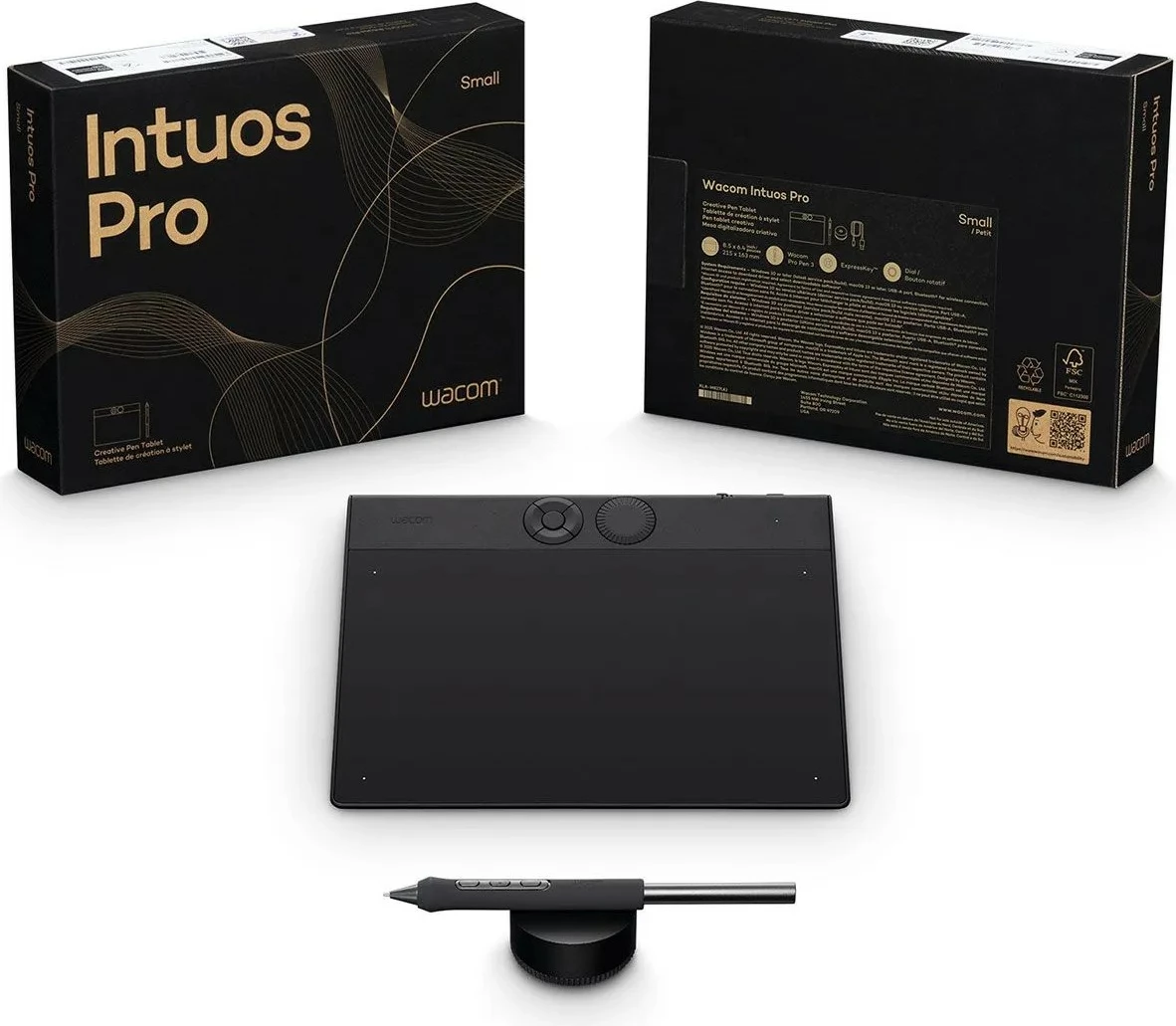 Tabletë grafike Wacom Intuos Pro Small, pen digjital, e zezë