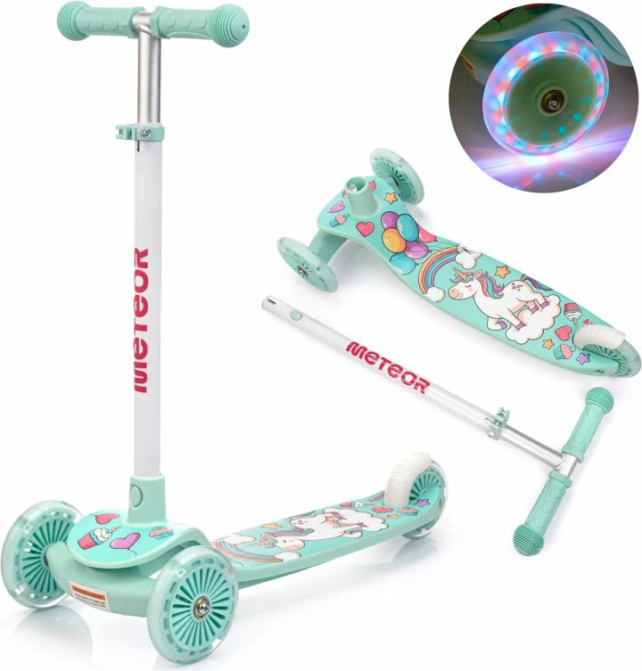 Trotinetë për fëmijë Meteor, e gjelbër