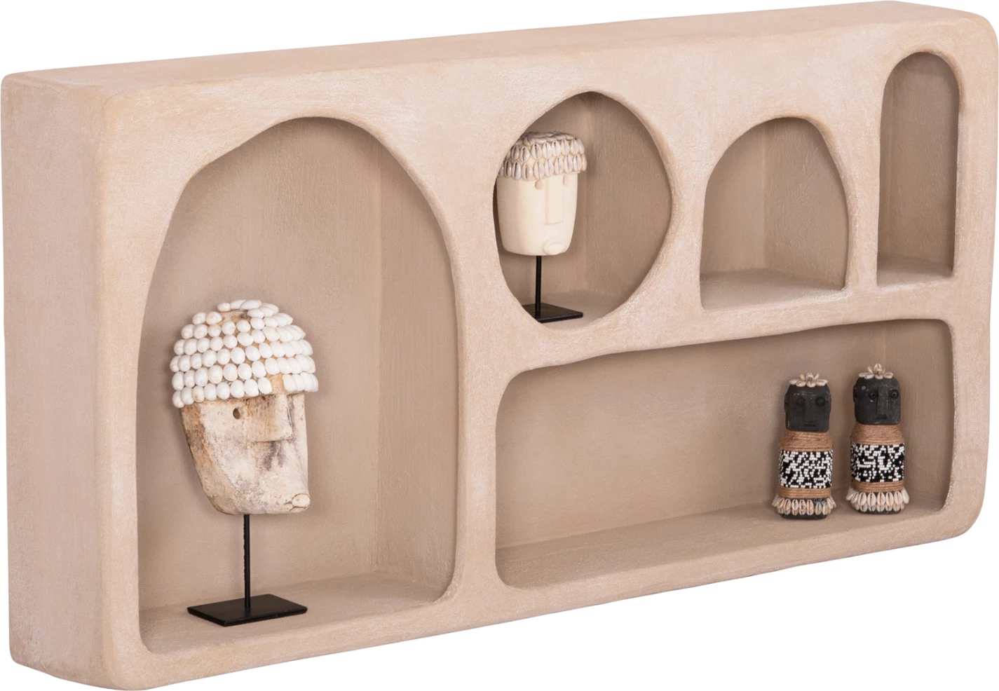 Raft muri Santorini, MDF, ngjyrë kafe, FH18063.02, 120x18x60 cm