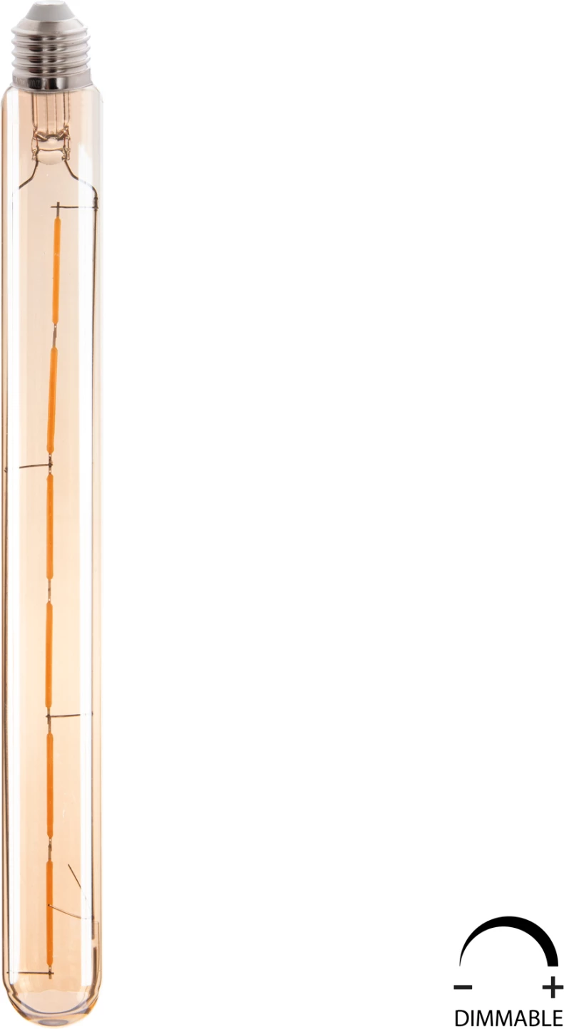 Llambë LED filament, 6W, E27, 3000K, ngjyrë ari, e zbehtë