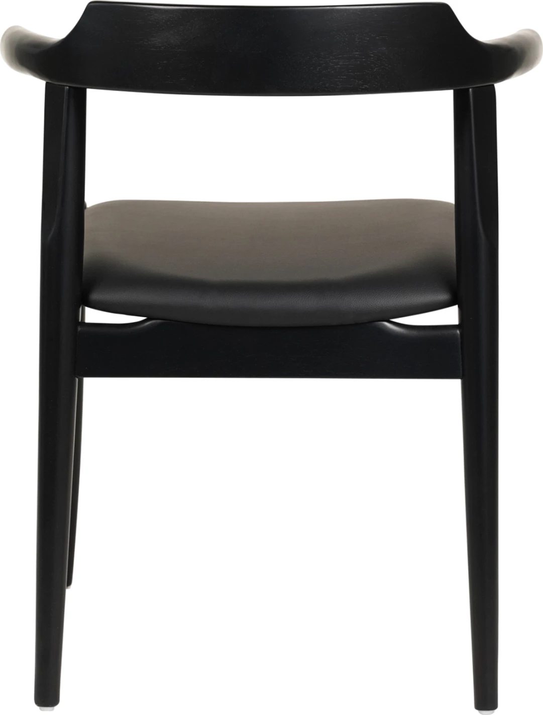 Karrige për ngrënie CERSEI FH9946.02 dru gome & PU ngjyrë e zezë 57x54x74Hcm