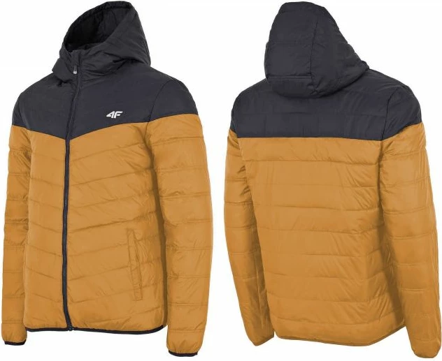 Jakne për meshkuj 4F, ngjyrë kafe dhe e zezë