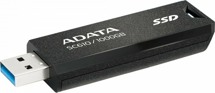SSD i jashtëm Adata SC610, 1000GB, USB 3.2 Gen2, i zi