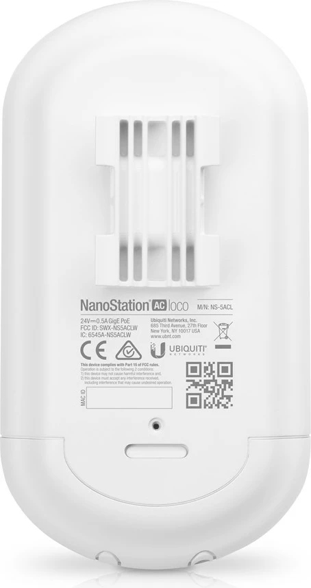NanoStation Ubiquiti AC Loco 5 GHz, 13 dBi MIMO, Outdoor Wireless CPE