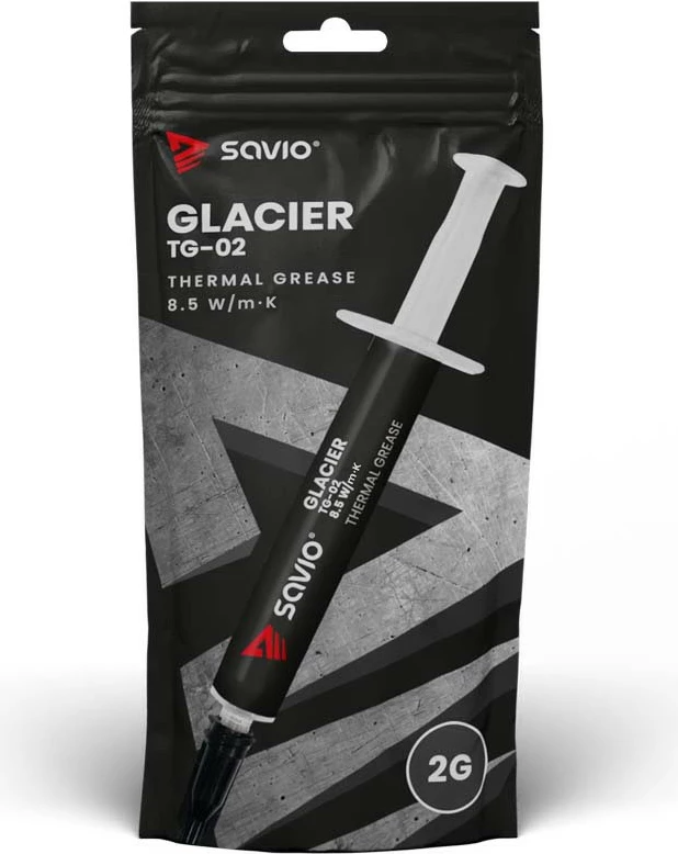 Pastë termike Savio TG-03, 2g, 13.5 W/mK, e zezë