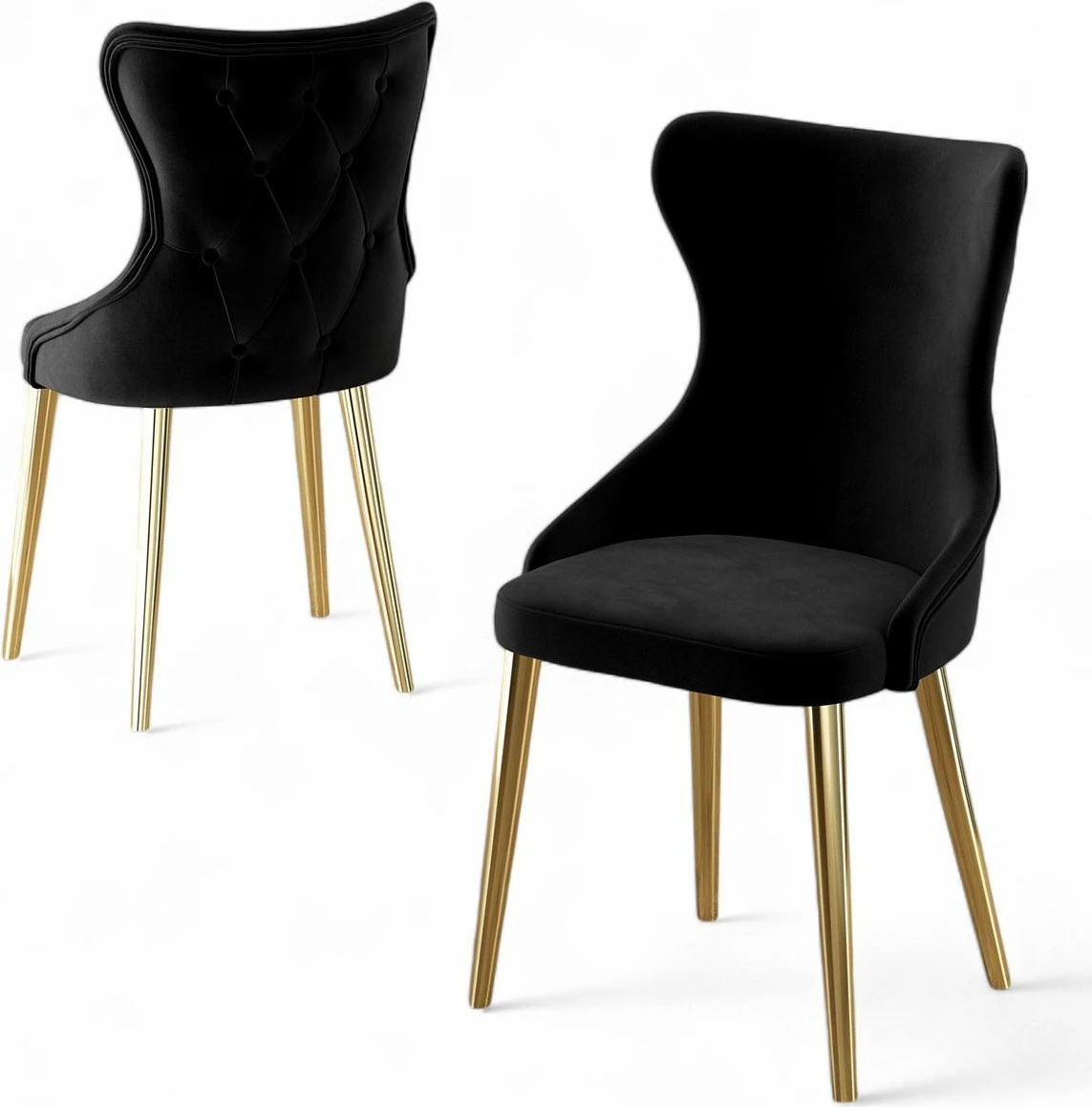 Set karrigash (6 copë) Hanah Home, Alpa, e zezë, ari