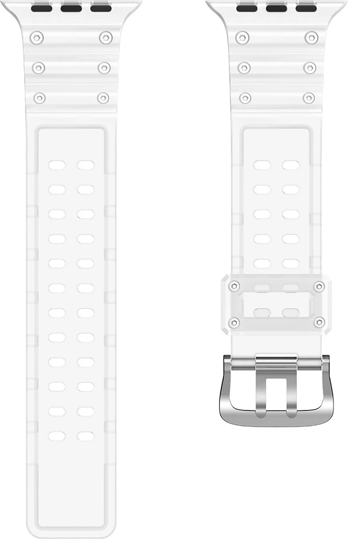 Rrip Apple Watch Hurtel Strap Triple Protection, për seri 1-9 & SE, 38/40/41mm, Transparent