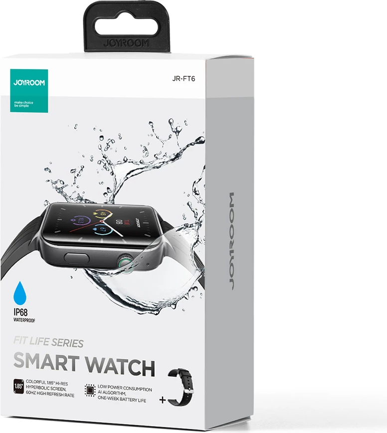 Smartwatch Joyroom JR-FT6, 1.85", Bluetooth 5.3, IP68, i zi