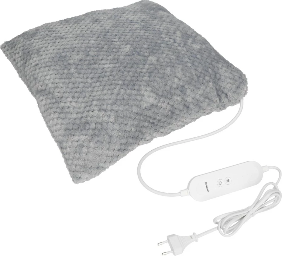 jastëk ngrohës elektrik, PRIME3, SHP31, 45 x 40 cm, 100 W, 4 nivele ngrohjeje, fikje automatike 90 min, gri
