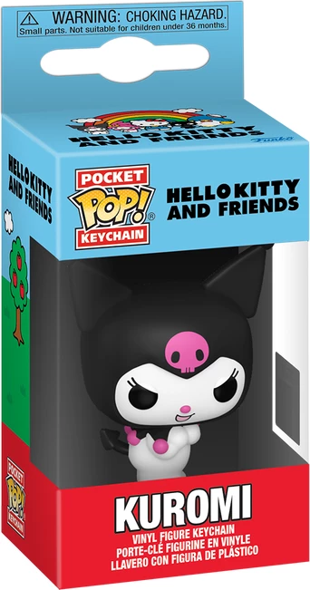 Varëse çelësash Funko POP! Sanrio Kuromi, vinyl, zezë/bardhë