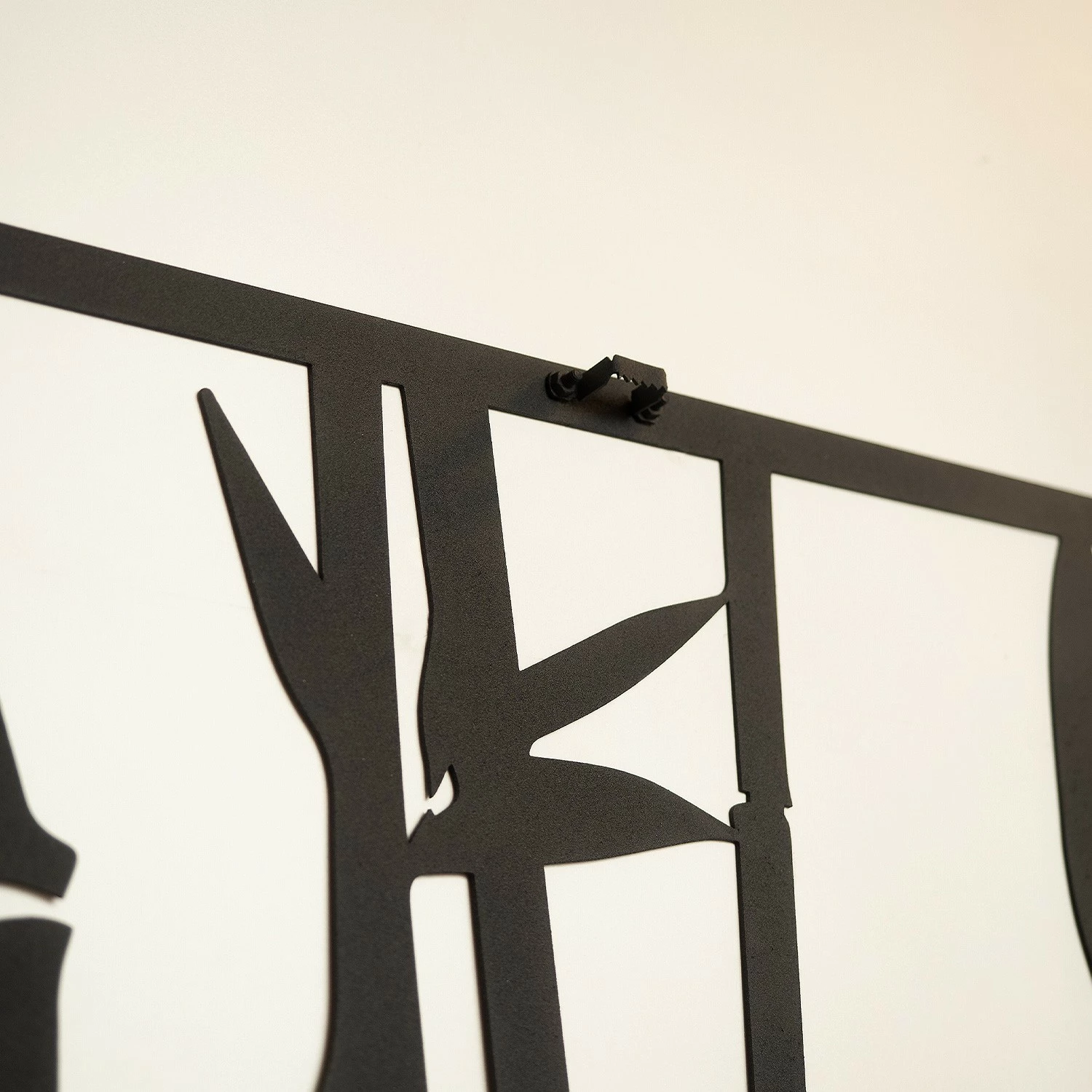 Aksesor dekorativ metalik për mur, bambu, Wallity, APT041LS