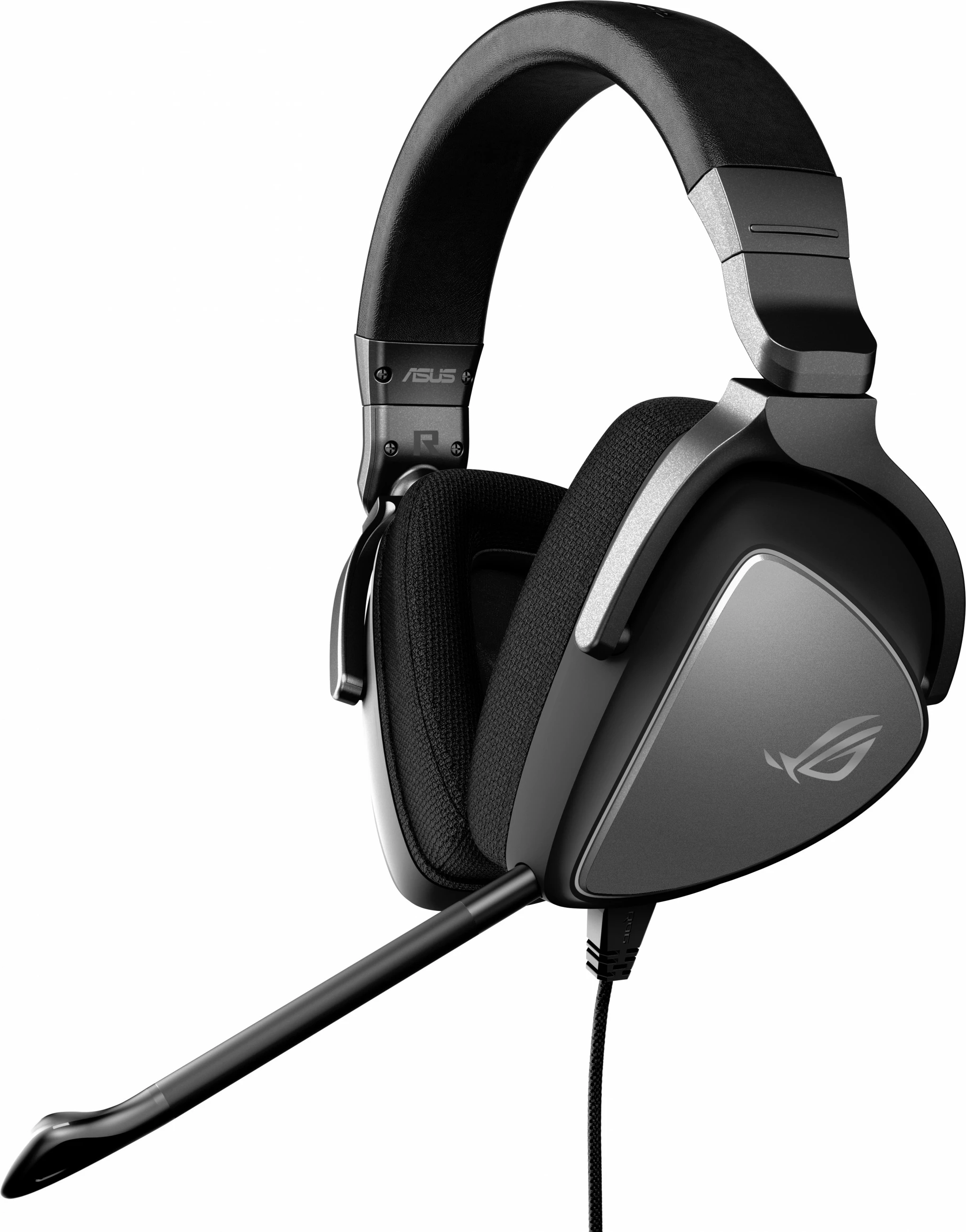 Kufje gaming ASUS ROG Delta S, me tela, USB-C, mikrofon AI, 300g, e zezë