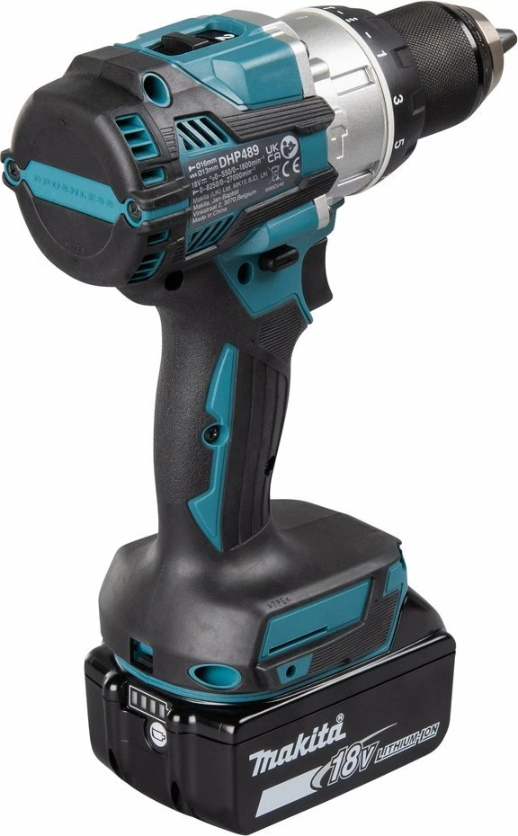 Trapan me bateri udaror Makita DHP489Z 18V, brushless, 73Nm, mandrinë 13mm, pa bateri, pa karikues